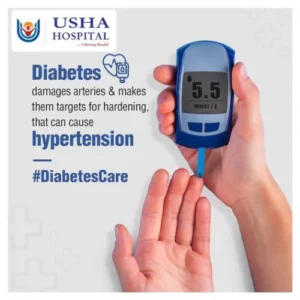 Diabetes and Hypertension check at Usha Hospital